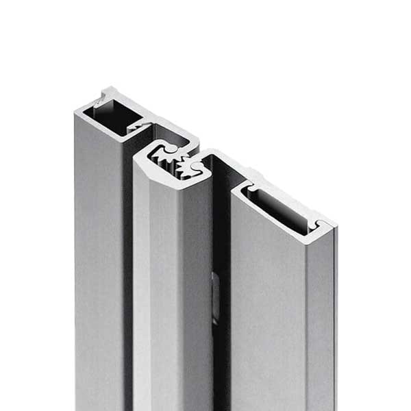Select-Hinges 85" Geared Full Surface Hinge - 1/16" Door Inset - Narrow Frame - Alum SLH-57-85-CL-SD - main